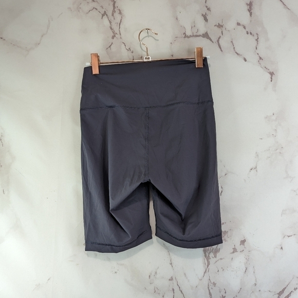 Everlane Shorts Women Gray Purple Biker The Perform Bike High Rise 8 Inch - Picture 6 of 11